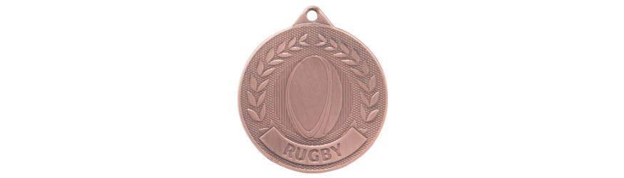 DISCOVERY RUGBY MEDAL 50MM - GOLD, SILVER & BRONZE